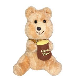 1987 Vintage Brooklyn Doll Toy & Novelty Honey Bear Plush Stuffed Animal Toy 11"